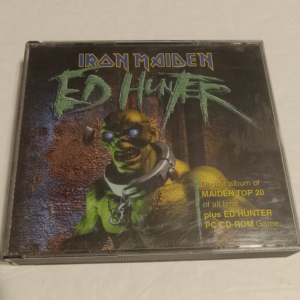 Iron Maiden Ed Hunter 2 CD plus 1 CD-ROM Game Set 1999